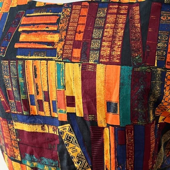 ModCloth Large Dress Cotton Retro 50s Swing Library Book Lover Gift RARE Pinup - Picture 12 of 16